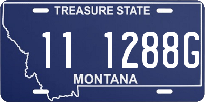 MT license plate 111288G