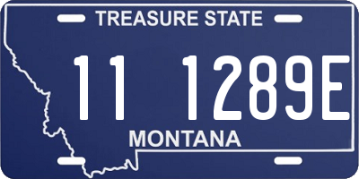 MT license plate 111289E