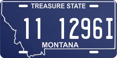 MT license plate 111296I