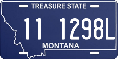 MT license plate 111298L