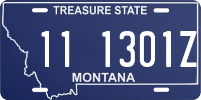 MT license plate 111301Z