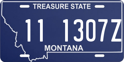 MT license plate 111307Z