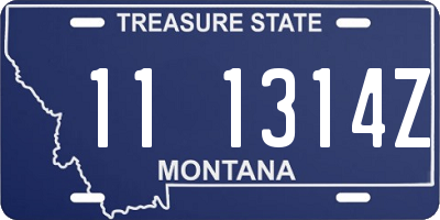 MT license plate 111314Z