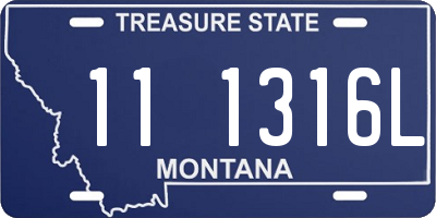 MT license plate 111316L