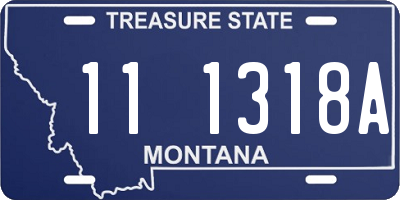 MT license plate 111318A