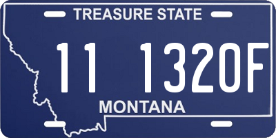 MT license plate 111320F