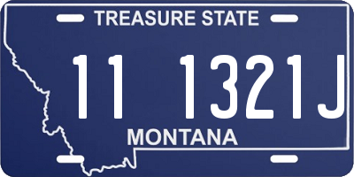 MT license plate 111321J