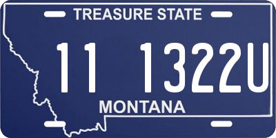 MT license plate 111322U