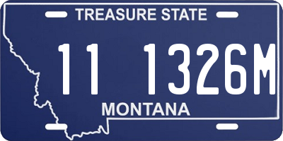 MT license plate 111326M