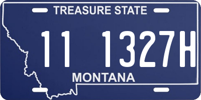 MT license plate 111327H
