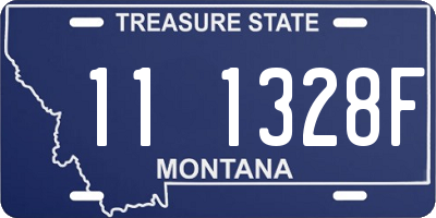 MT license plate 111328F