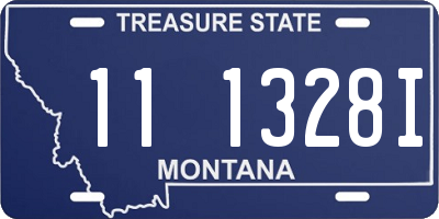 MT license plate 111328I