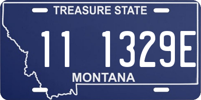 MT license plate 111329E