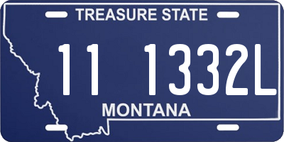 MT license plate 111332L