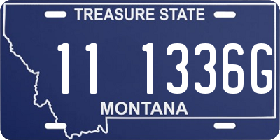 MT license plate 111336G