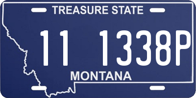 MT license plate 111338P