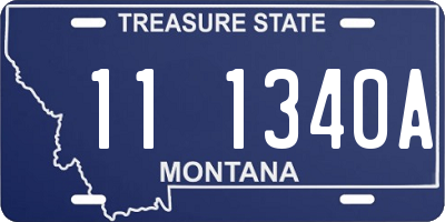 MT license plate 111340A
