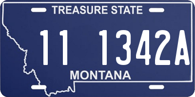 MT license plate 111342A