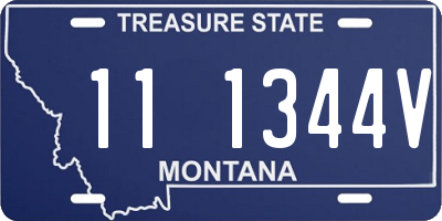 MT license plate 111344V