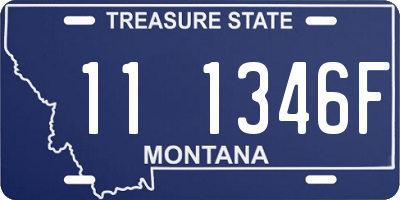 MT license plate 111346F