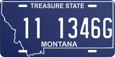 MT license plate 111346G