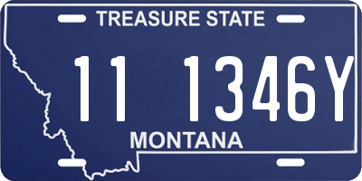 MT license plate 111346Y