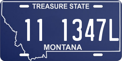 MT license plate 111347L