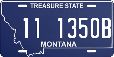 MT license plate 111350B