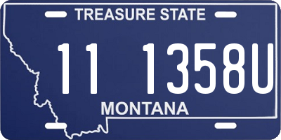 MT license plate 111358U