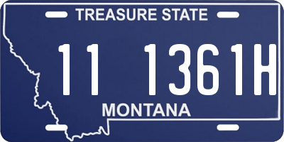 MT license plate 111361H