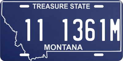 MT license plate 111361M