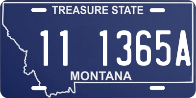 MT license plate 111365A