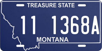 MT license plate 111368A