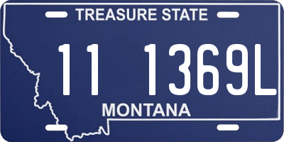 MT license plate 111369L