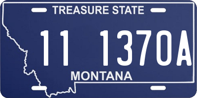 MT license plate 111370A