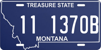 MT license plate 111370B