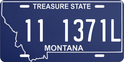 MT license plate 111371L