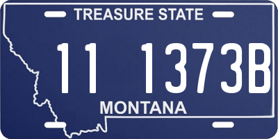 MT license plate 111373B