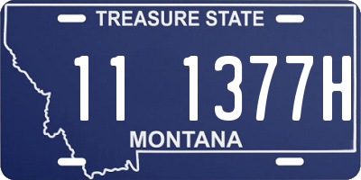 MT license plate 111377H