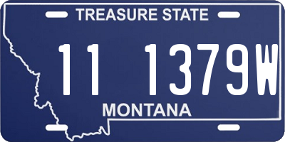 MT license plate 111379W