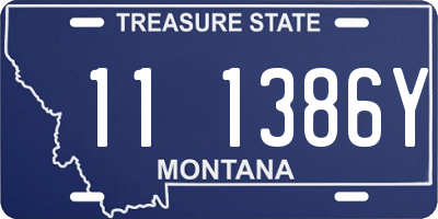MT license plate 111386Y