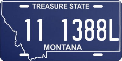 MT license plate 111388L