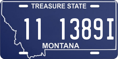 MT license plate 111389I