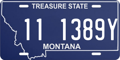 MT license plate 111389Y