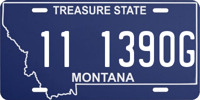 MT license plate 111390G