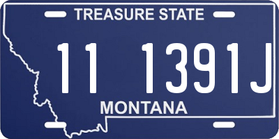 MT license plate 111391J