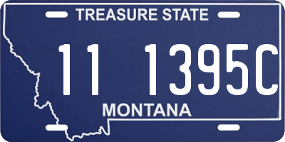 MT license plate 111395C