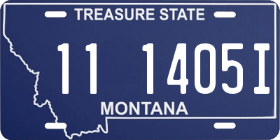 MT license plate 111405I