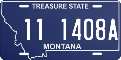 MT license plate 111408A