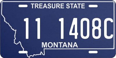 MT license plate 111408C